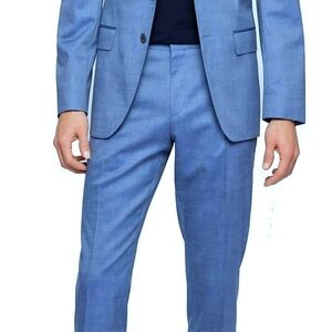 Hugo Boss Light Blue Jaysen-Lenon Dress Pants